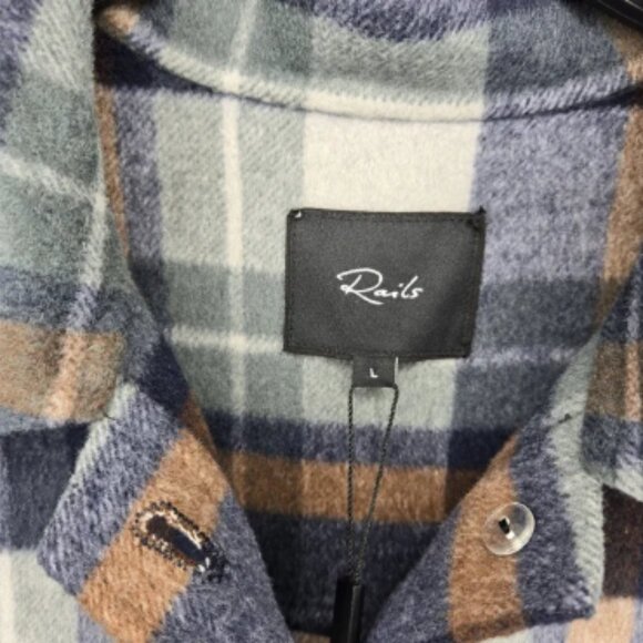 Rails Jaro Plaid Button Up Long Sleeve Coat - Picture 4 of 4